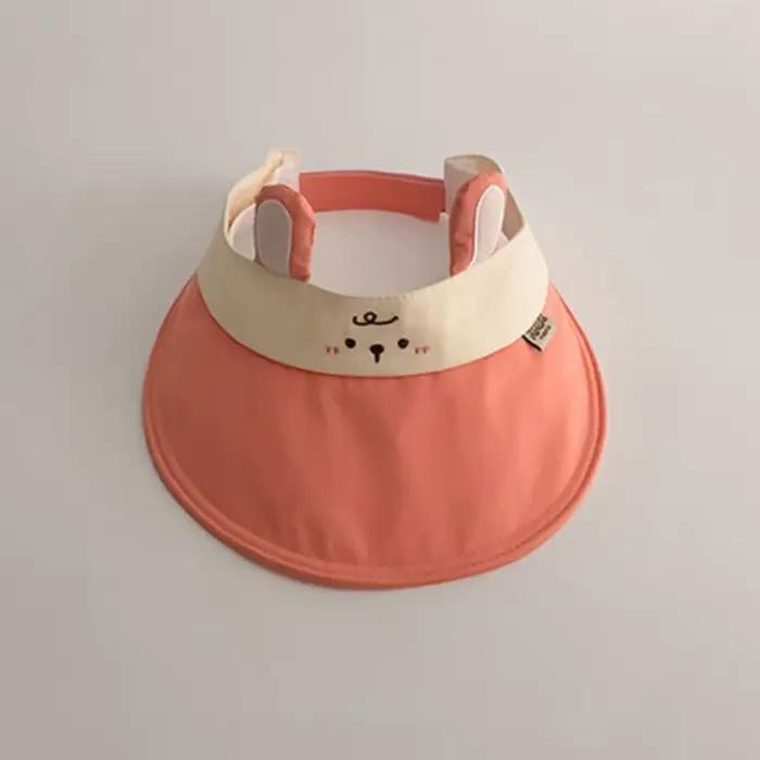 Chapeau de soleil respirant pour bébé, mignon, Anti UV, séchage rapide, casquette supérieure vide, A