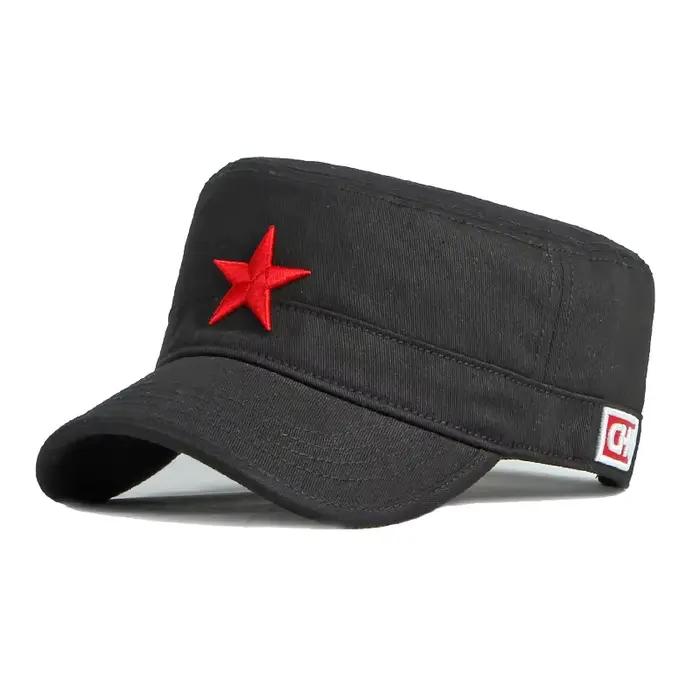 Chapeau de baseball plat de printemps pour hommes, casquette de papa brodée de pentagramme 3D, chape
