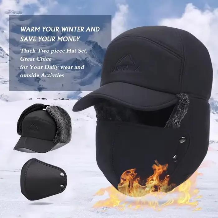 Chapeau de Baseball en fourrure artificielle épaisse et chaude pour hommes et femmes, chapeau de ski