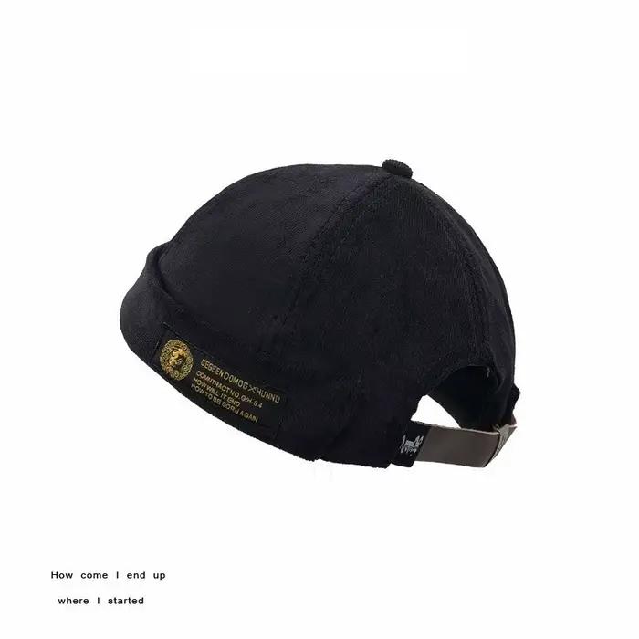 Jamont réglable rétro sertissage sans bords crâne casquettes automne hiver casquette bonnets pour ho
