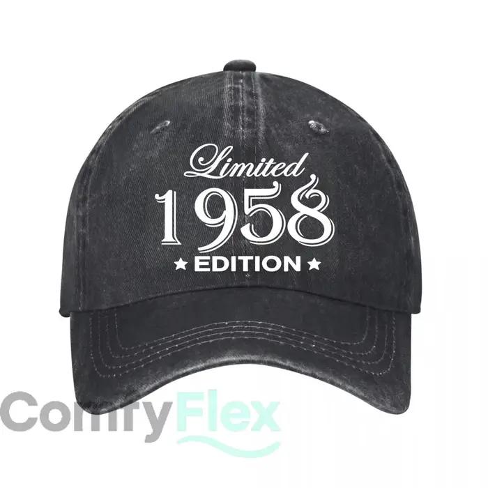 Casquette de baseball vintage édition limitée 1958, nouvelle casquette de baseball vintage délavée 2