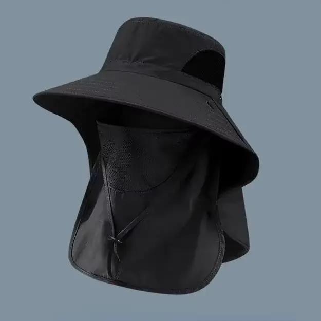 Chapeaux de soleil d'été Protection UV casquette de pêche de chasse en plein air pour hommes femmes 