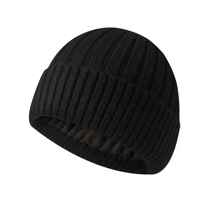Chapeaux tricotés en polaire pour hommes et femmes, épais, chaud, cyclisme, Protection des oreilles 