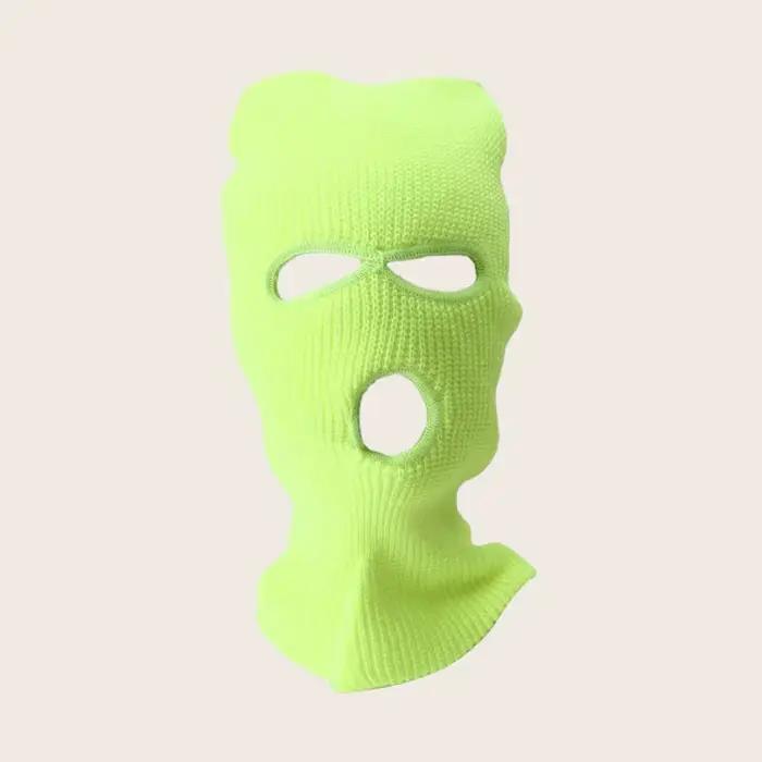 Masque de Ski complet à 3 trous, noir et blanc, cagoule pour hommes et femmes, tactique de l'armée C