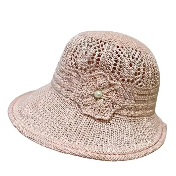 Nouveau chapeau d'été pour maman, chapeau de soleil fin et respirant pour femmes âgées, chapeau de p