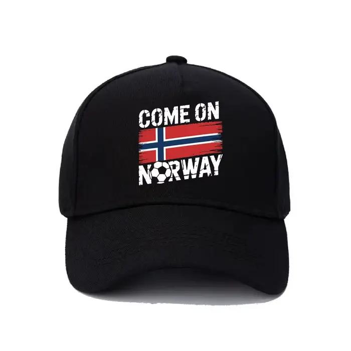 Casquette de baseball patriotique Norvège pour supporters de football – Casquette de sport unisexe p