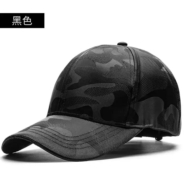 Casquette de baseball à grosse tête pour homme, chapeau de soleil en maille de tissu fin, chapeaux S