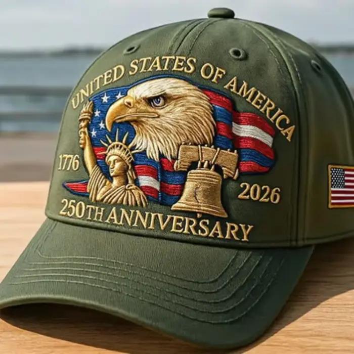 Casquette de baseball patriotique vintage, style trucker, à motif imprimé, pour les amateurs d'histo