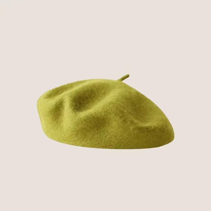 Béret en laine chapeau femmes béret français Vintage peintre casquette fille solide Femme béret Femm