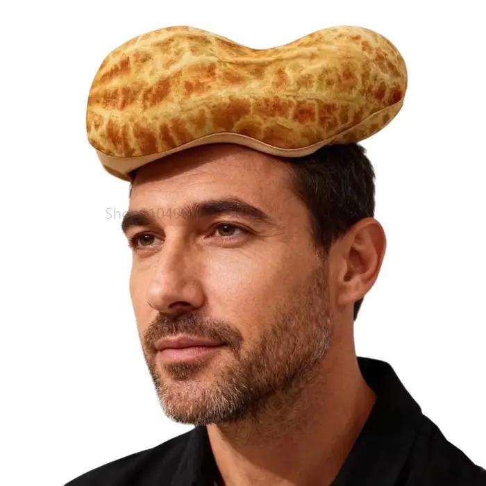 Chapeaux amusants sur le thème de la nourriture : Hot-dog, cacahuète, hamburger, frites, gâteau – Ac