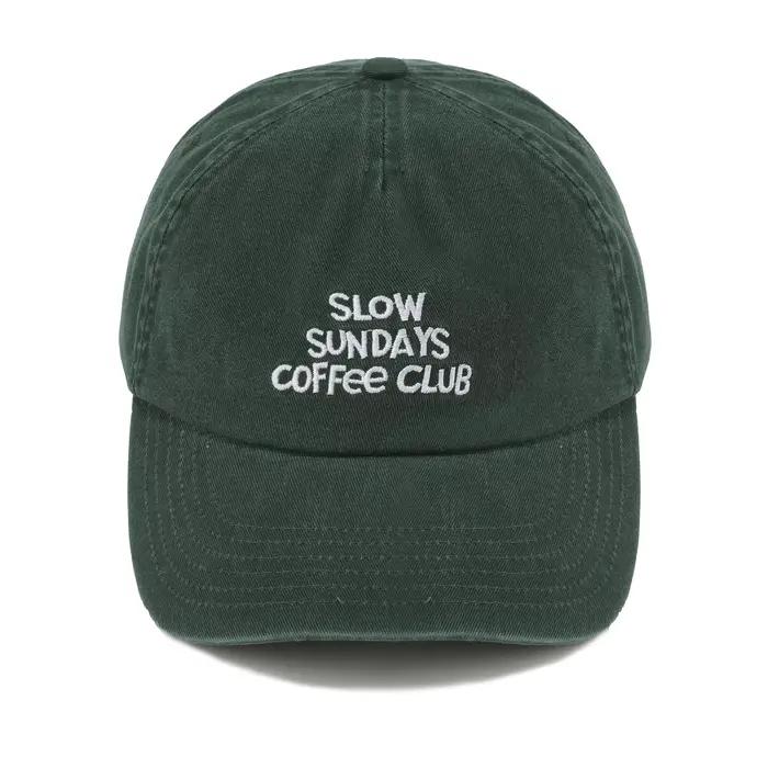 Casquettes de camp de Baseball Coffee Club de marque originale pour hommes et femmes 5 panneaux/6 pa