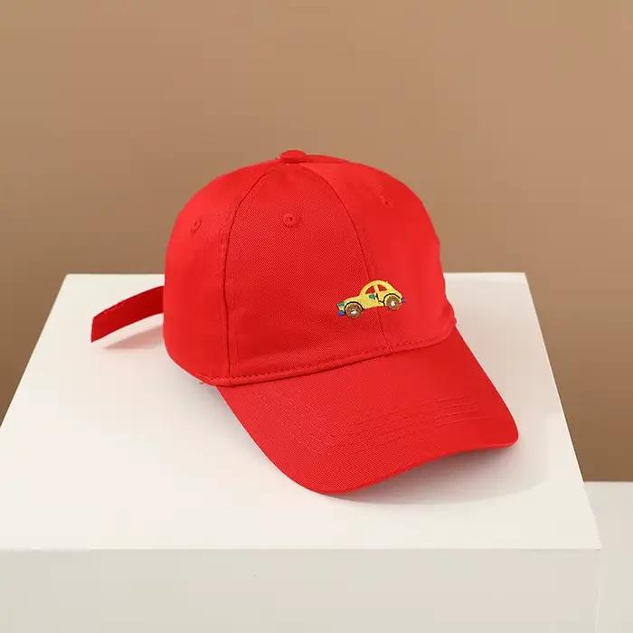 Casquettes de baseball pour garçons, avec broderie de voitures de dessin animé, pour enfants de 2 à 