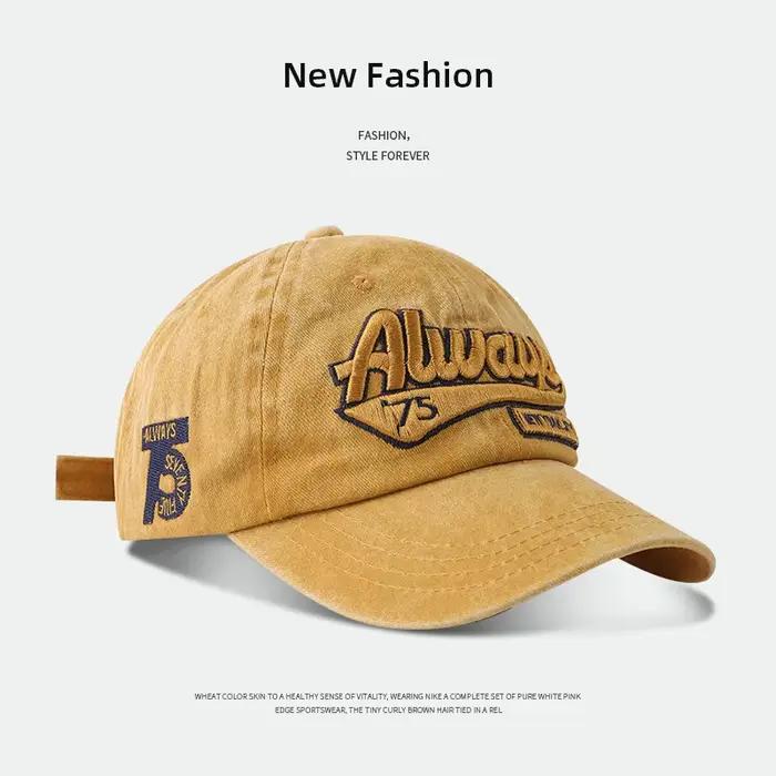 Chapeaux de baseball brodés rétro pour hommes et femmes, chapeaux souples en coton Hip Hop pour spor