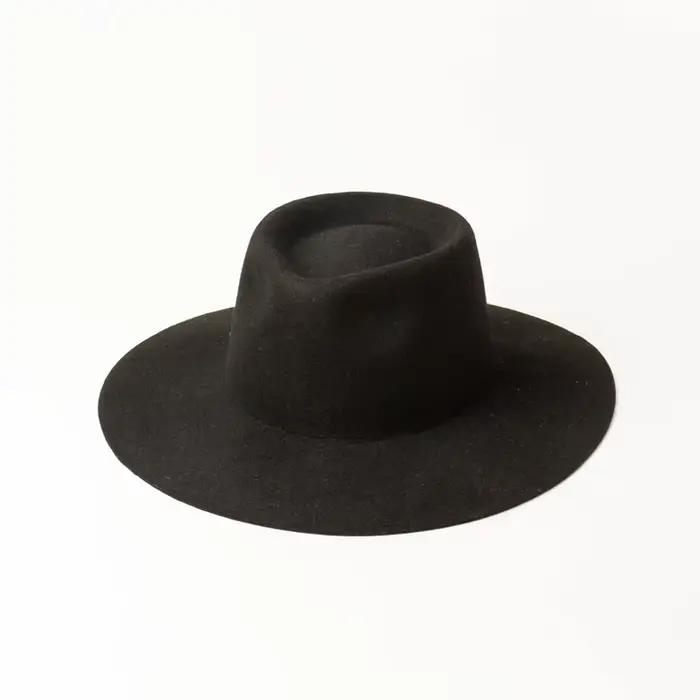 Chapeau Fedora classique en feutre, Panama en laine à large bord pour femmes et hommes, chapeau de C