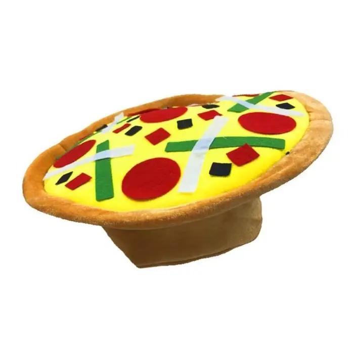 Chapeau Pizza unisexe 39BD, chapeau fou idiot, nouveauté, chapeau jeu, jouet fête amusant, fournitur