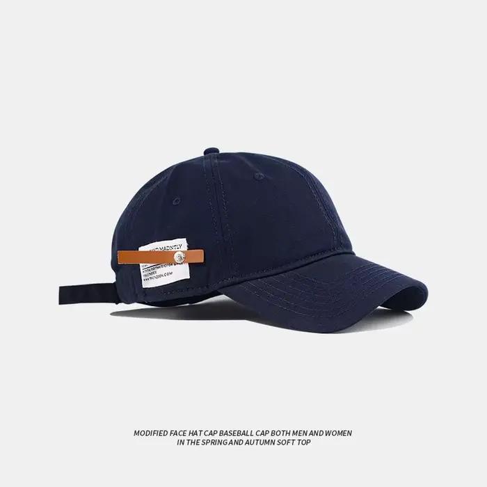 Casquette de baseball pour femme, conception de niche coréenne, solide, document, langue de canard, 