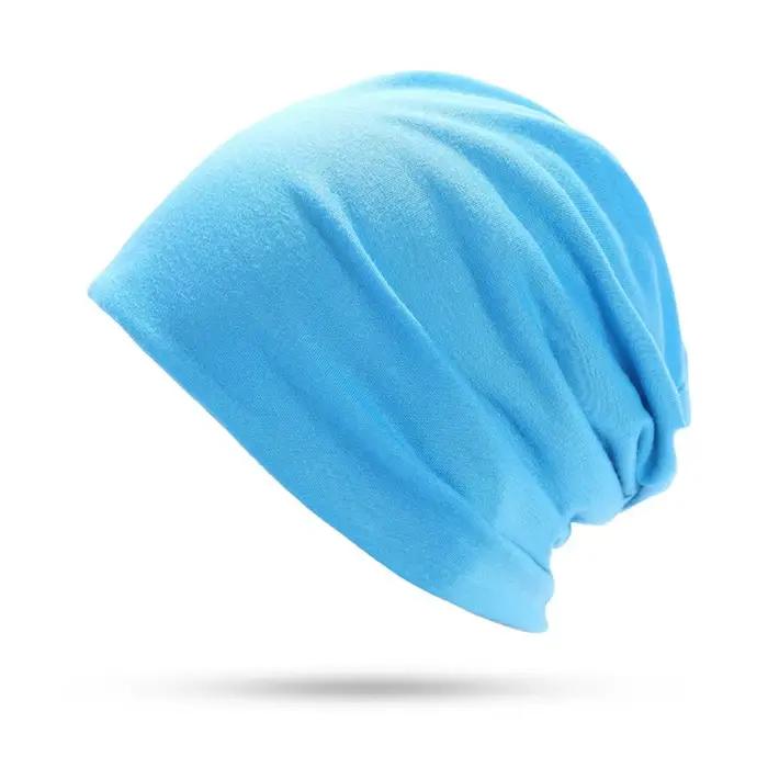 Nouveau Bonnet ample de couleur unie en coton doux, Bonnet tricoté léger, Hip-Hop, Bonnet empilable 