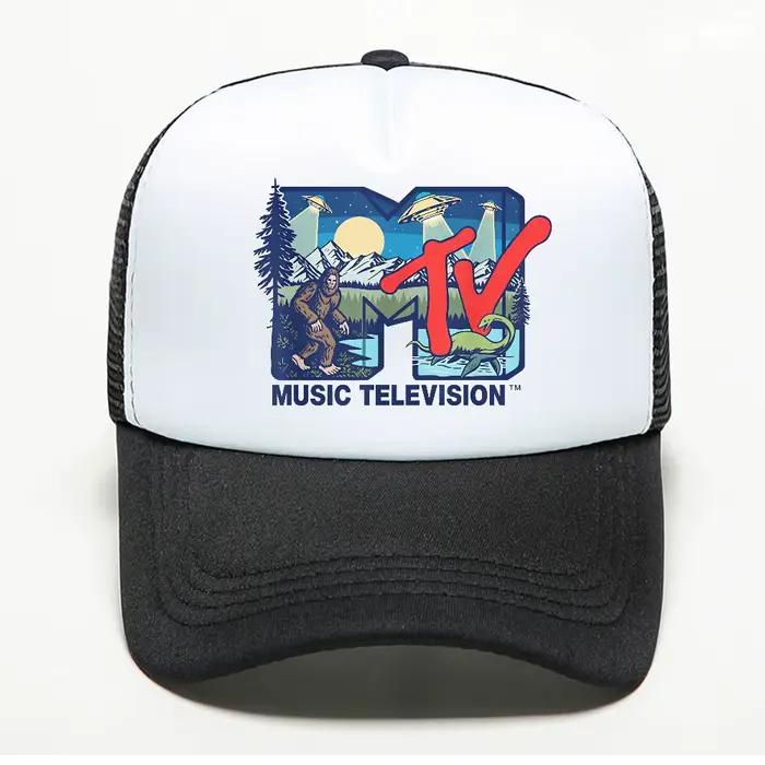 Casquette de baseball unisexe Rock Hip Hop Tv, casquette d'été Cryptid Mtv Music Television avec des