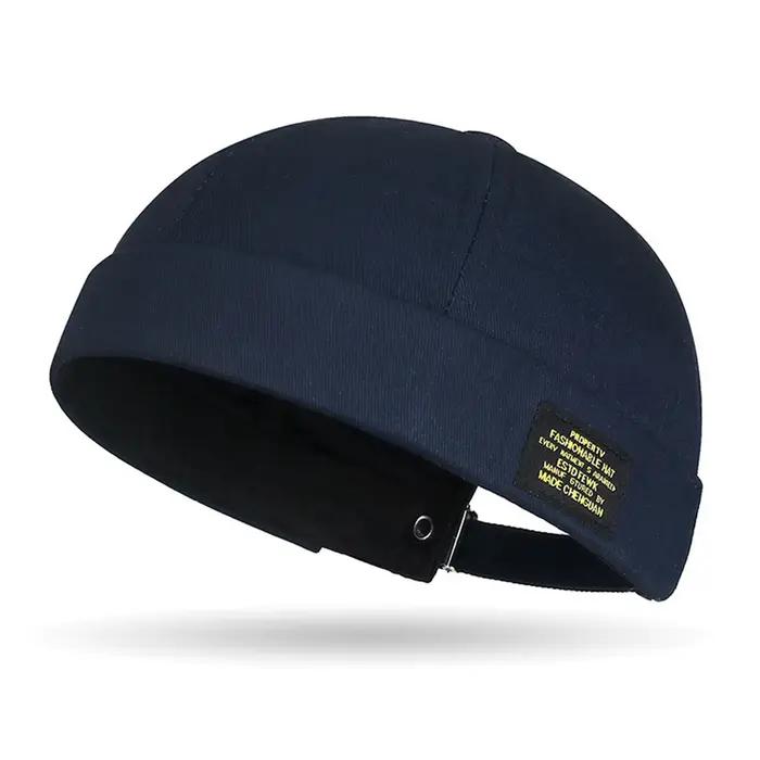 Casquette de jalon rétro en coton réglable, couleur unie, été automne printemps, mode Hip-hop, chape
