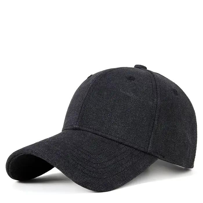 Casquette de soleil en toile de haute qualité pour hommes et femmes, chapeau à visière incurvée déco
