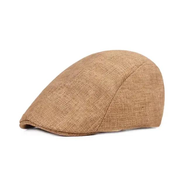 Béret de soleil en maille respirante pour hommes, casquette plate, chapeau de chauffeur de taxi, bér