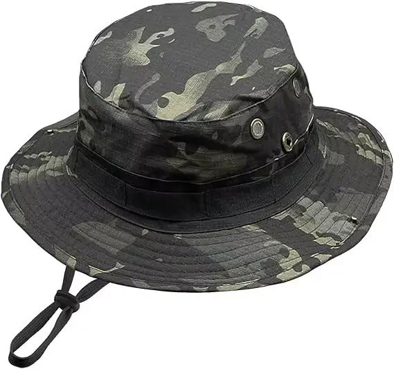 Chapeaux de soleil pour hommes et femmes, chapeau seau, Protection UV, chapeau Boonie pour Safari, p