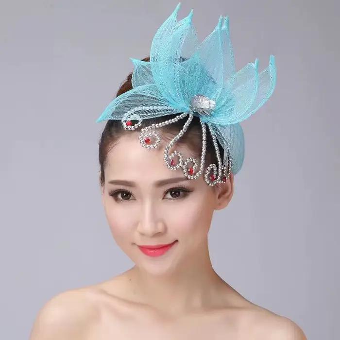 Chapeaux à bord de voile élégant pour femmes, Fascinateur, tri de chapeaux Derby, chapeaux roses cha