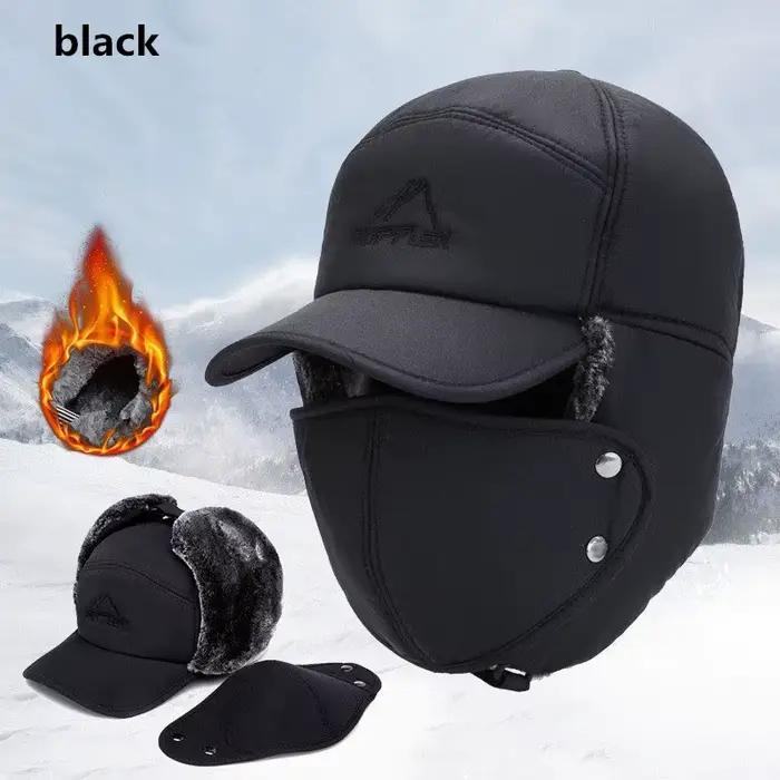 Chapeau de baseball en fourrure artificielle épaissie pour hommes et femmes, chapeau de ski doux pou