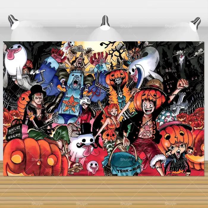 Chapeau de paille de dessin animé Garçon Luffy, décorations d'anniversaire pour garçons, fournitures