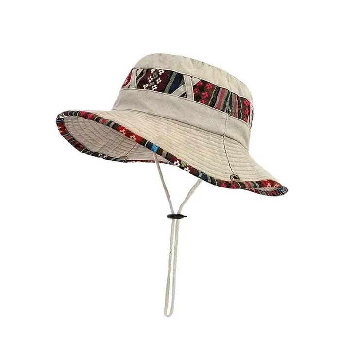 Chapeau de soleil d'été pour loisirs en plein air, chapeau de pêcheur à grandes bords pour hommes, i