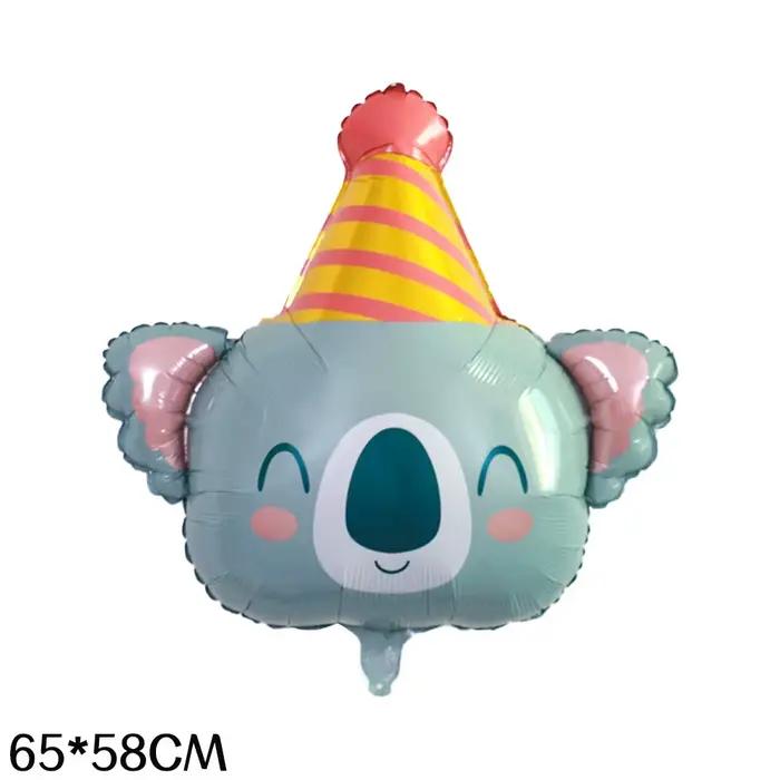 1 chapeau d'anniversaire mignon en forme de petit animal, décoration de fête d'anniversaire, girafe 