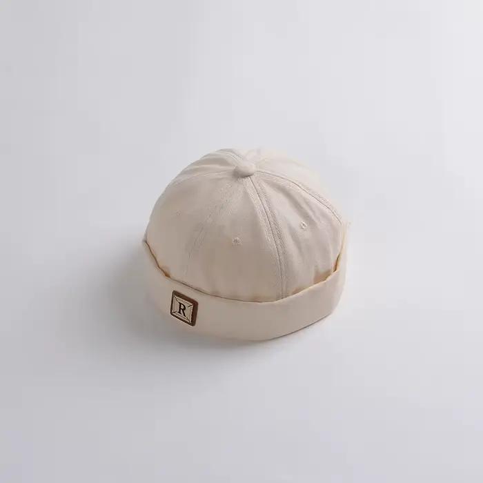 Bonnet bébé sans bord couleur unie style coréen pour enfants garçons et filles