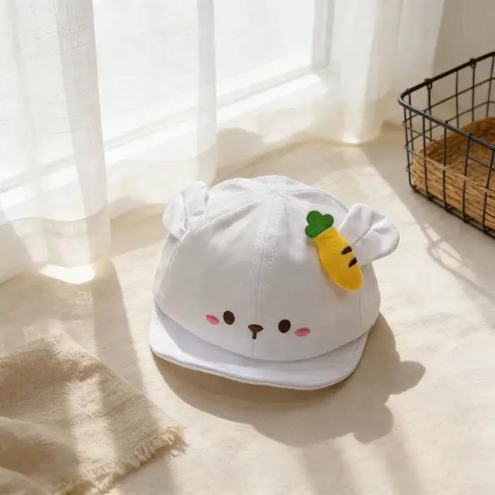 Casquette de baseball pour bébé, motif dessin animé mignon, à visière souple, pour nourrisson et tou