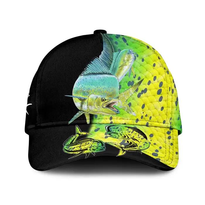Casquette de Baseball Mahi-mahi Fishing America, chapeau à rabat imprimé pour hommes et femmes adult