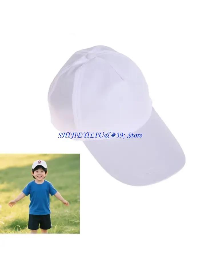 Chapeau dessin en coton blanc pour enfants E21F, Surfaces peinture pour l'expression artistique l'ar