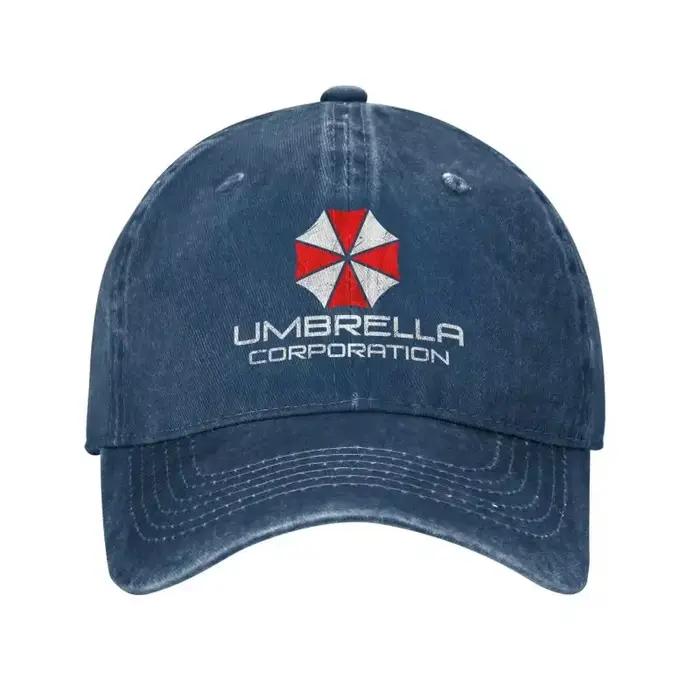 Casquette de baseball Umbrella Corporation pour hommes et femmes, casquette rétro en jean vieilli, c