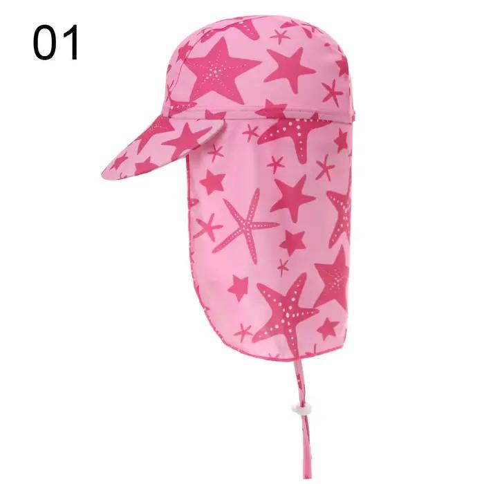 Chapeau de protection solaire réglable pour enfants, casquette à large bord, chapeaux de plein air, 