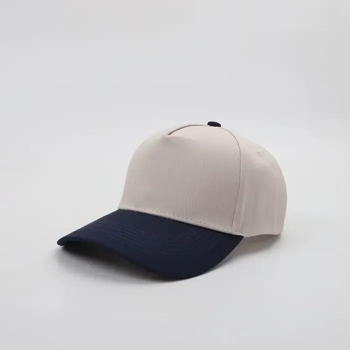 Chapeau de camionneur bloc de couleur à 5 panneaux, Logo personnalisé brodé, casquettes de Baseball 