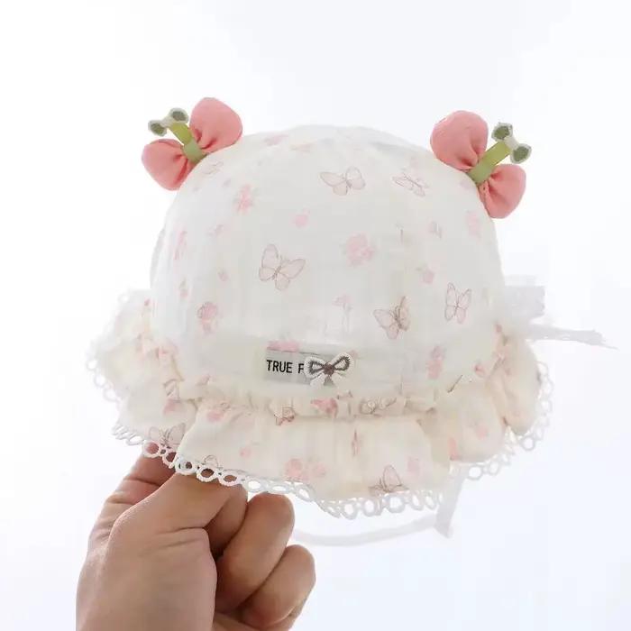 Chapeau pour bébé - Modèle léger été, automne et hiver, chapeau de soleil réglable style princesse, 