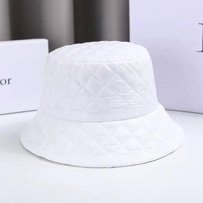 Chapeau Bob Automne-Hiver Style Japonais Couleur Unie Simple Marque Xiaoyan Tendance Chaud et Décont
