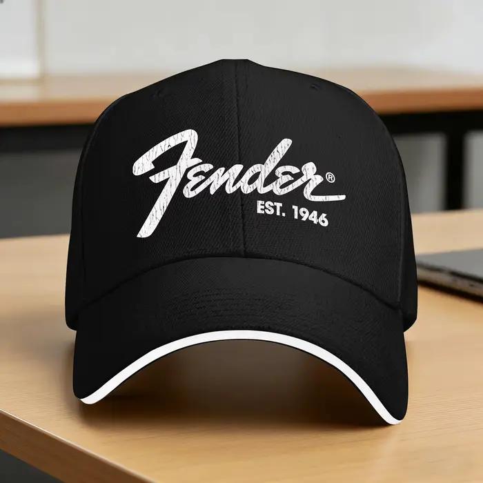 Casquette de baseball Fender Jimi Hendrix pour guitare électrique, casquette de camionneur tendance,