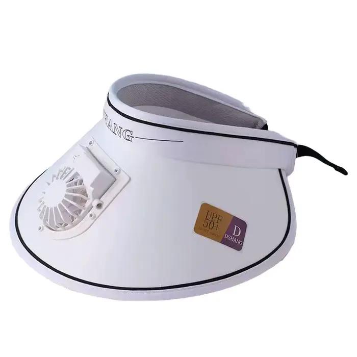 Chapeau ventilateur à large bord avec 3 vitesses réglables, casquette rafraîchissante pour l'extérie
