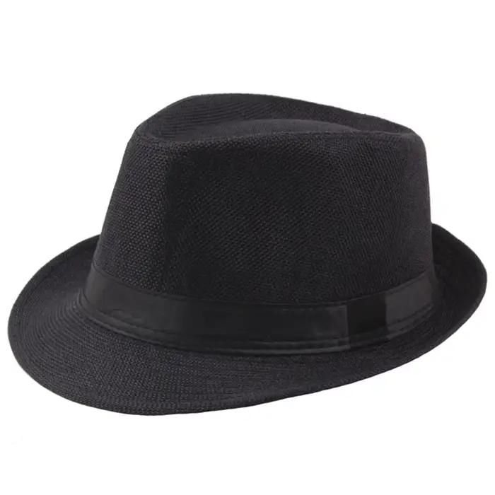 Casquettes de cyclisme hommes enfants Jazz chapeau vieil homme casquette à bord court couleur unie c