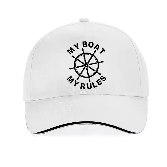 Casquette de baseball pour hommes, drôle, My Boat My Rules, à la mode, unisexe, Captain Skipper, bat