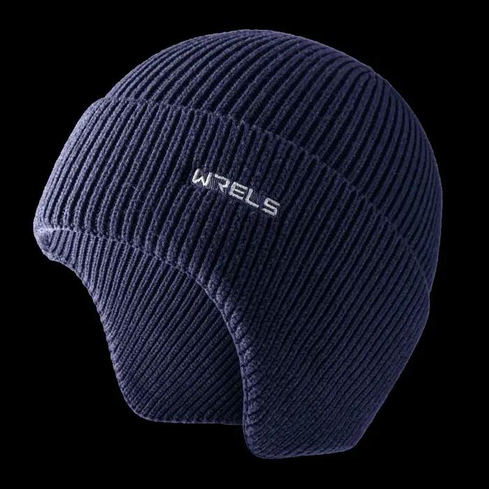WRELS Bonnet à oreillettes épais coupe-vent tricoté casquette de course unisexe chaud résistant au f