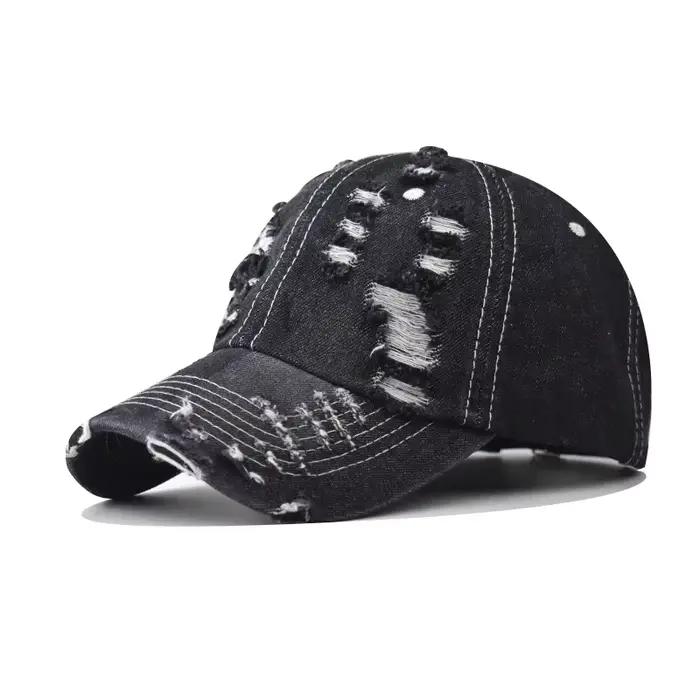 Chapeau en Denim d'été pour hommes et femmes, pare-soleil délavé, chapeaux de camionneur, casquette 