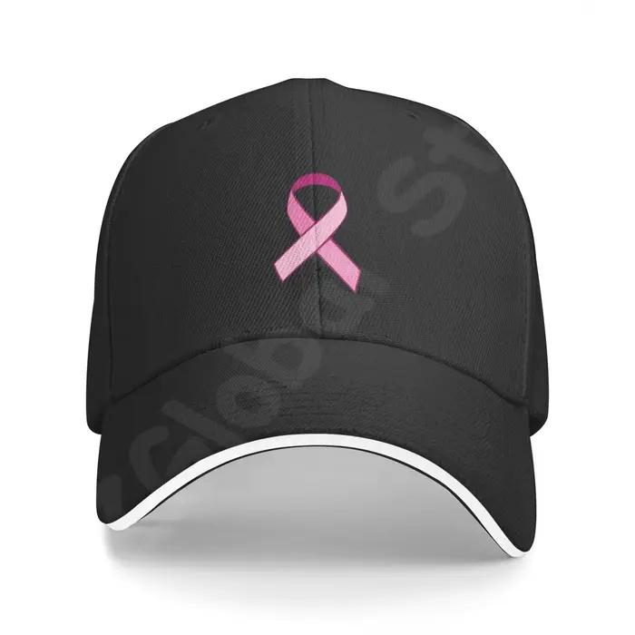 Casquette de Baseball avec ruban rose pour femmes, chapeau de Protection solaire, unisexe, ajustable