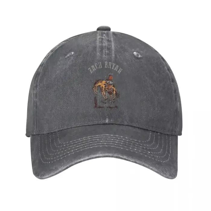 Zach Bryan casquettes de Baseball rétro en détresse Denim lavé musique chanteur chapeaux unisexe ent