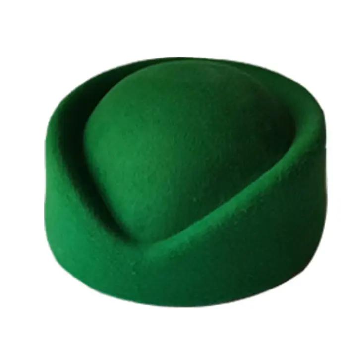 Béret chapeau casquettes hôtesse de l'air agent de bord Vintage Look chapeau uniforme hôtesse piluli