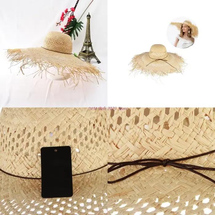 49ME chapeau tissage artisanal chapeau paille durable chapeau paille couleur unie chapeau jardinage